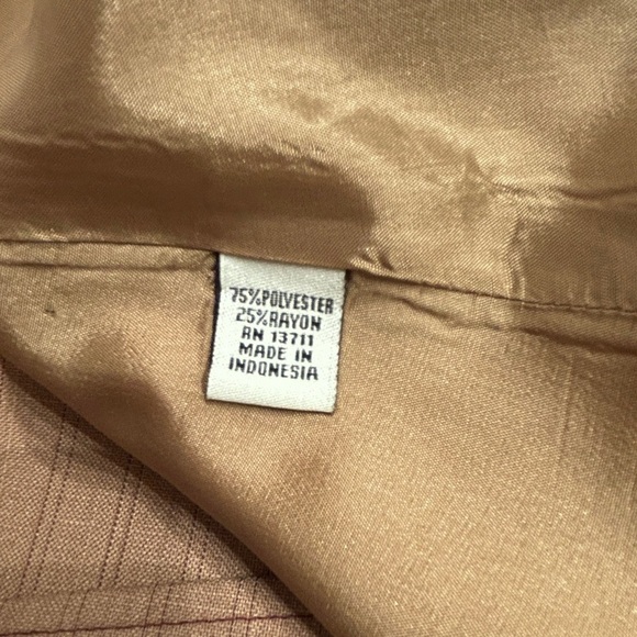 AMANDA SMITH Suit Jacket Blazer Tan Pinstripe 16W - NWT - Picture 10 of 11
